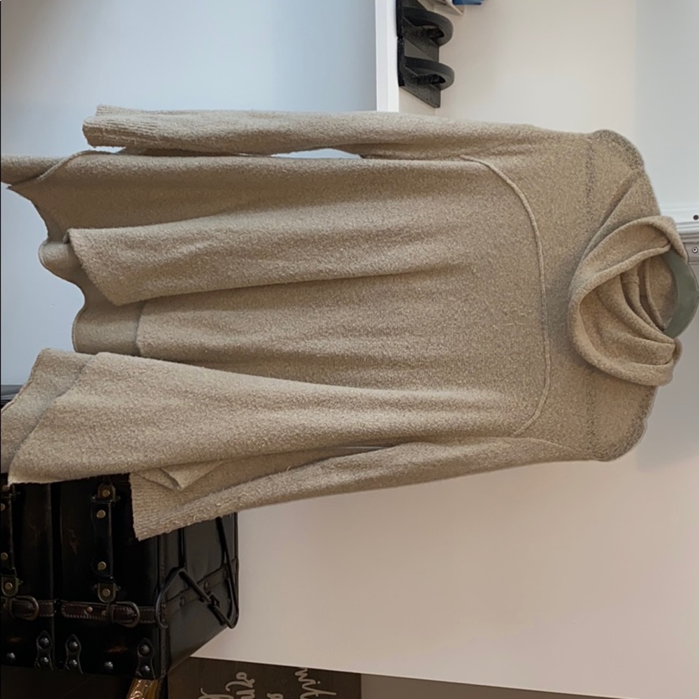 Tan Oversized Turtleneck